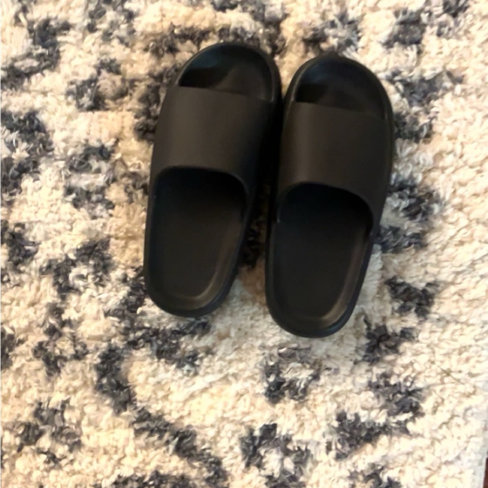 Black Slide Sandals